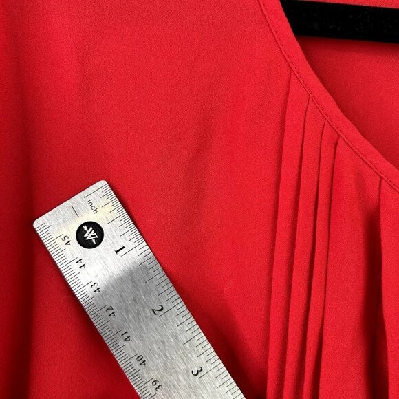 Dana Buchman red blouse size Xl - Picture 2 of 7